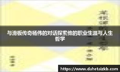 与滑板传奇杨伟的对话探索他的职业生涯与人生哲学