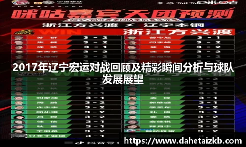 2017年辽宁宏运对战回顾及精彩瞬间分析与球队发展展望